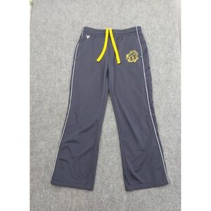 Vtg Y2K American Eagle Outfitters Track Pants Medium Blue Zip ankle Fleece Lined